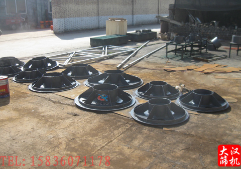 旋振筛振动体生产现场