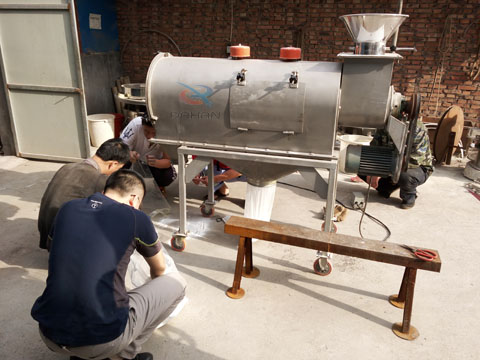 化工粉气旋筛试机效果检测