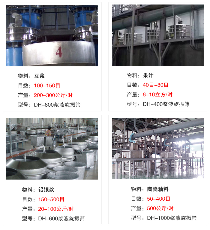 旋振筛现场案例