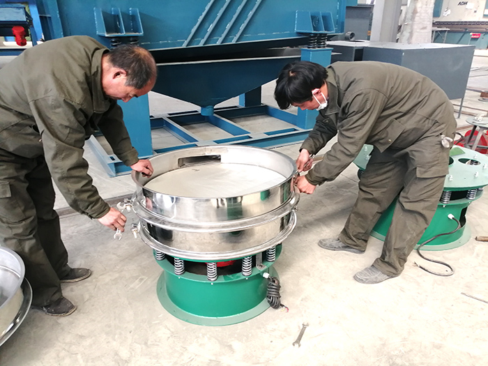 旋振筛的安装与调试